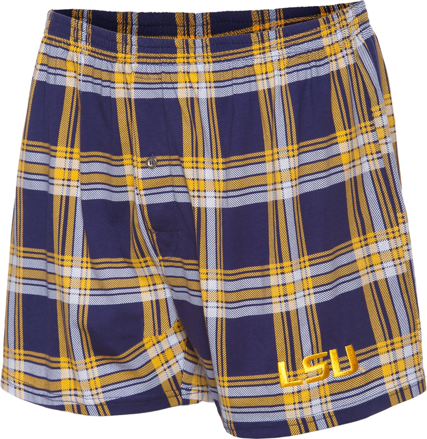 Concepts Sport Men's Louisiana State University Millennium Plaid Boxer