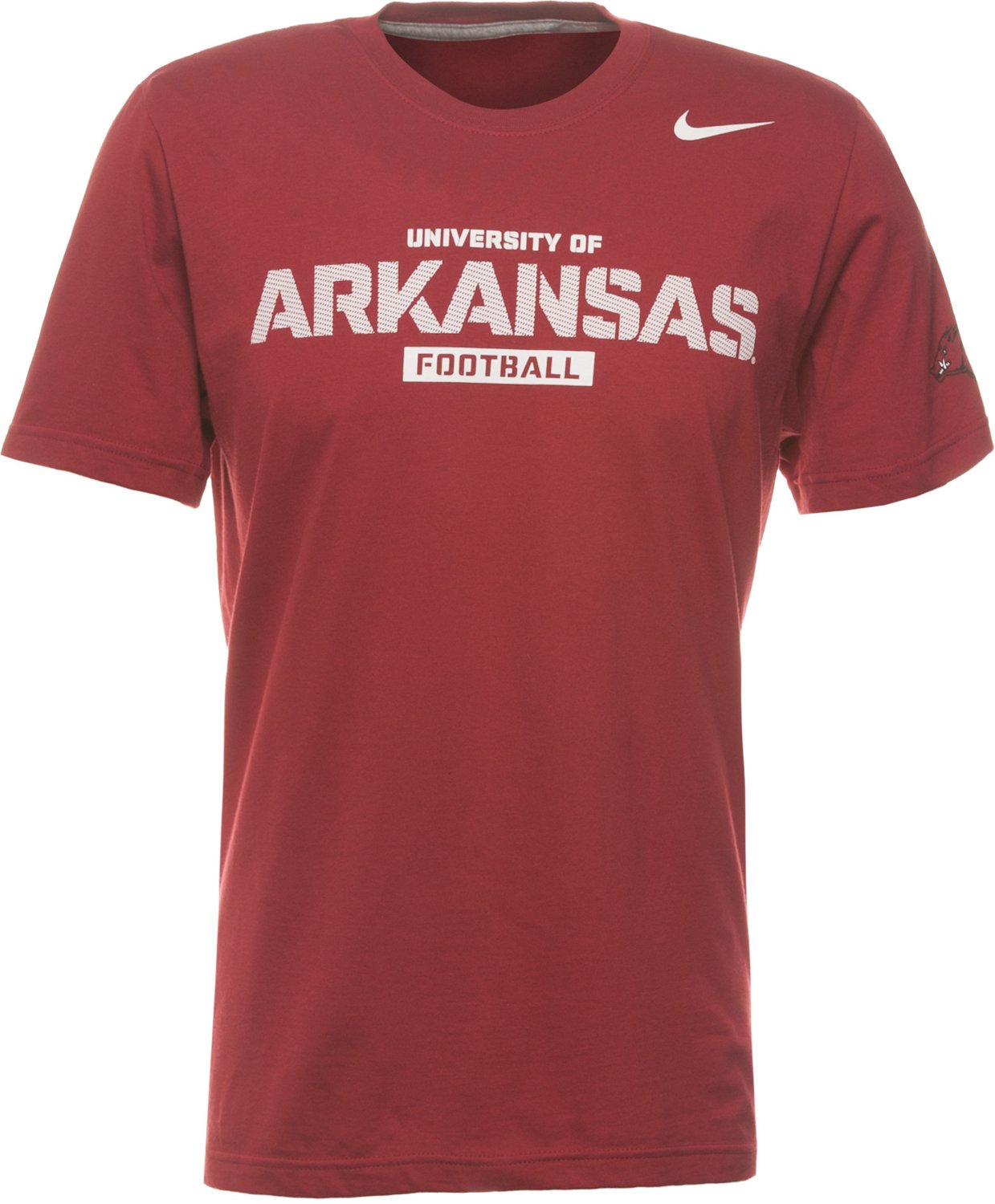 Nike Men's University of Arkansas Practice Team Issue Short Sleeve T-shirt