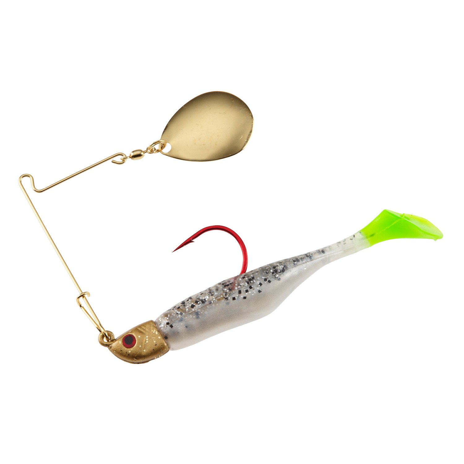 Salt & Pepper Silver/Phantom Chartreuse Tail