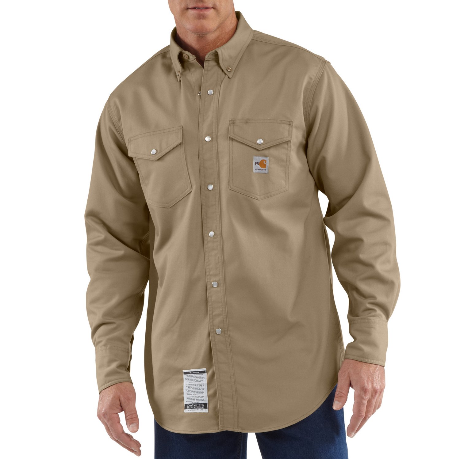 Carhartt Men's Flame-Resistant Snap-Front Twill Shirt