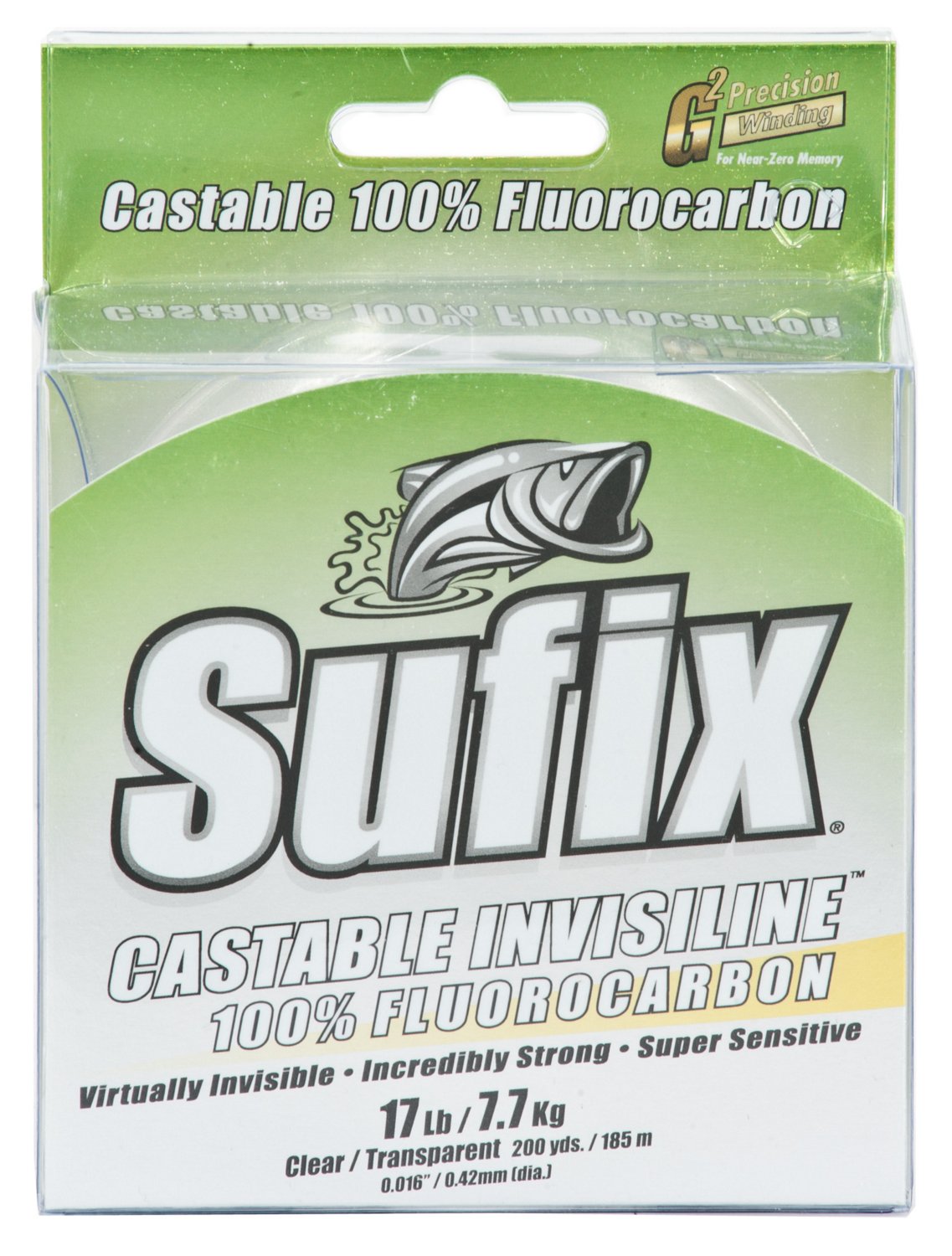 Sufix® Castable Invisiline™ 17 lb. - 200 yards Fluorocarbon Fishing Line