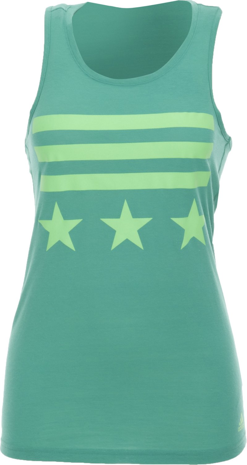 adidas Women's Big Bars and Stars Tank Top