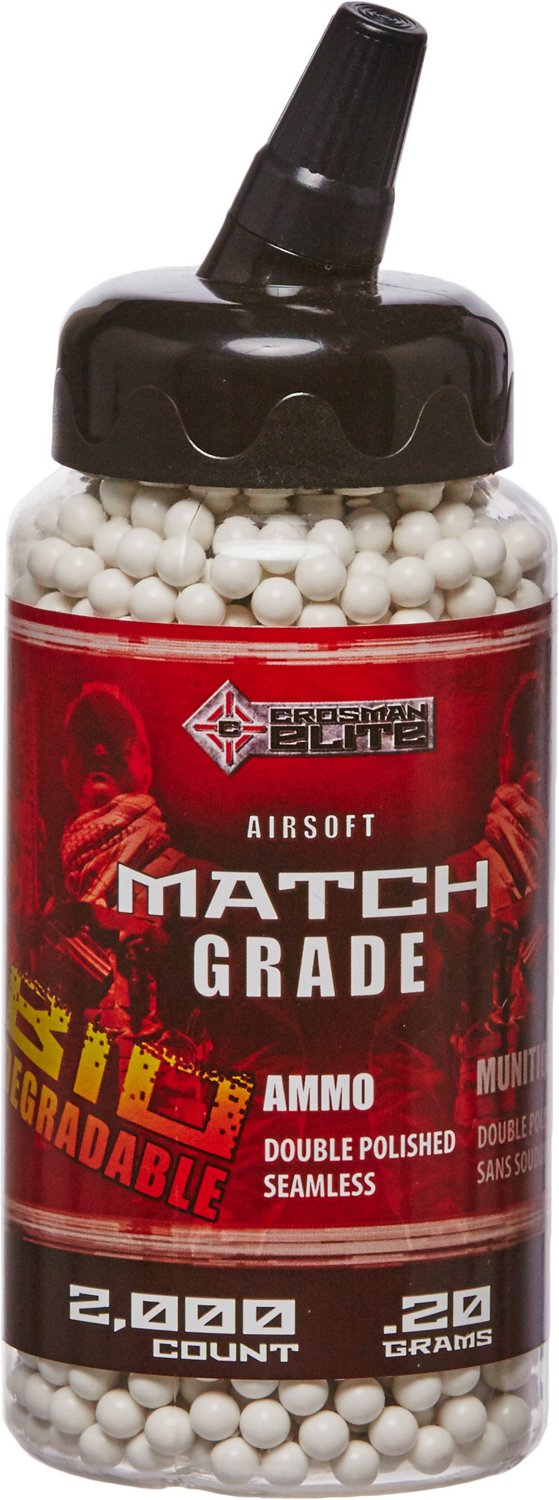 Crosman Biodegradable 6 mm Airsoft BBs 2,000-Pack