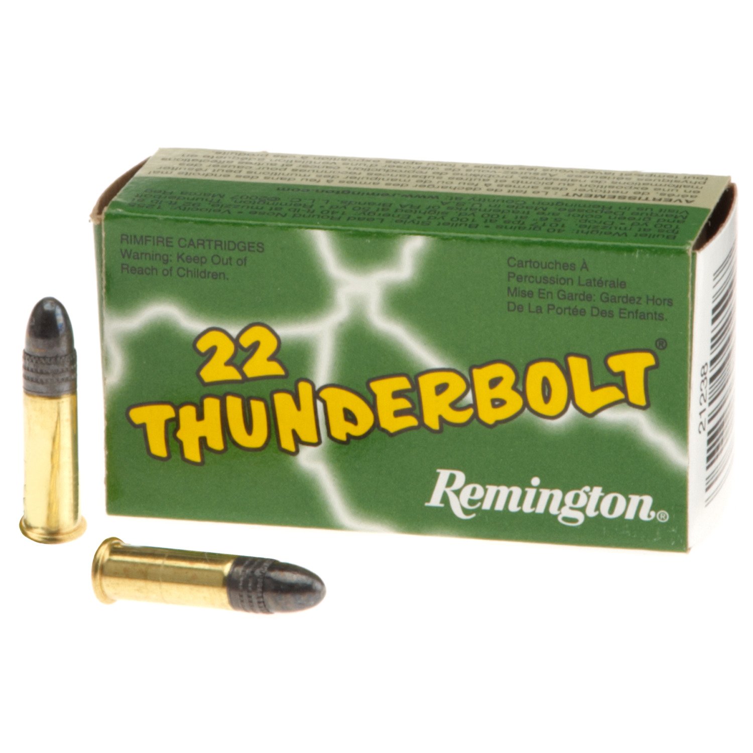 Remington Thunderbolt® .22 LR 40-Grain Rimfire Rifle Ammunition