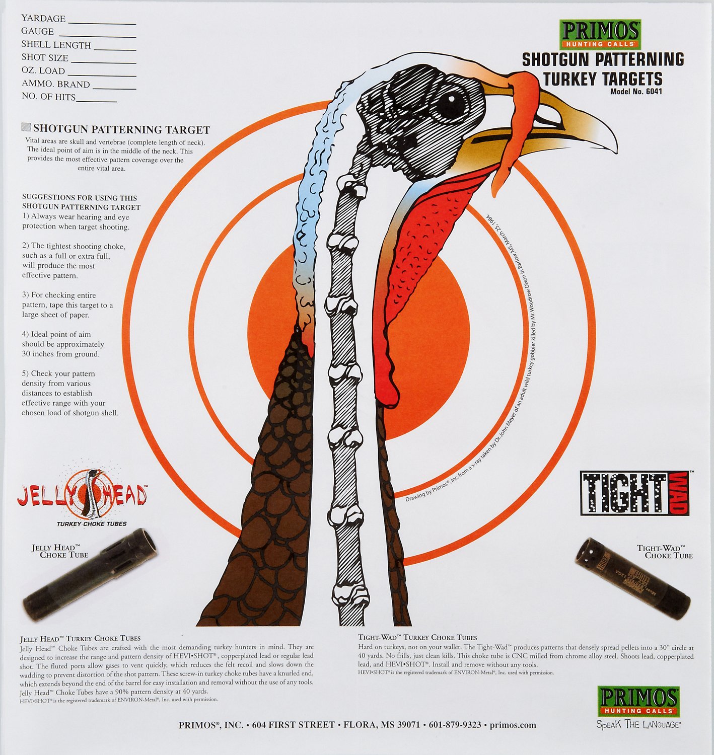 Primos Shotgun Patterning Turkey Targets 12-Pack