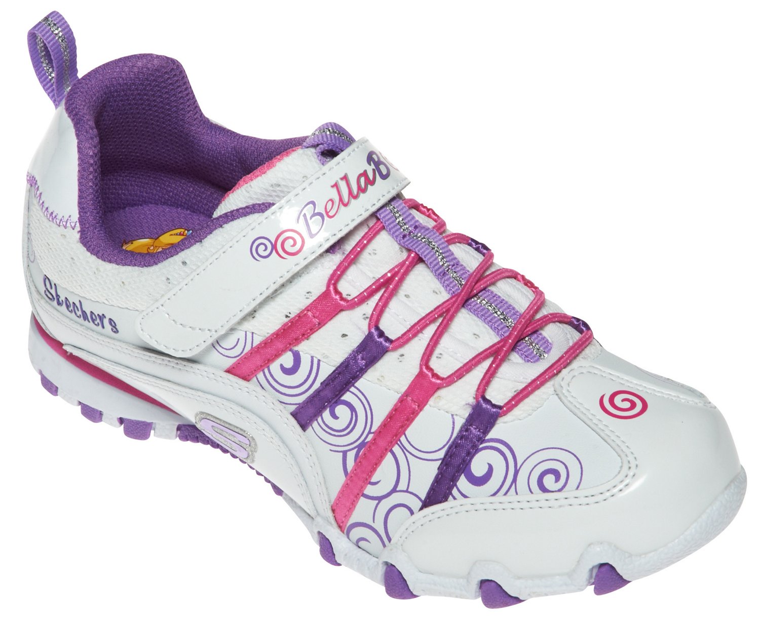 SKECHERS Girls' Bella Ballerina Prima Princess Bungee Sneakers thumbnail
