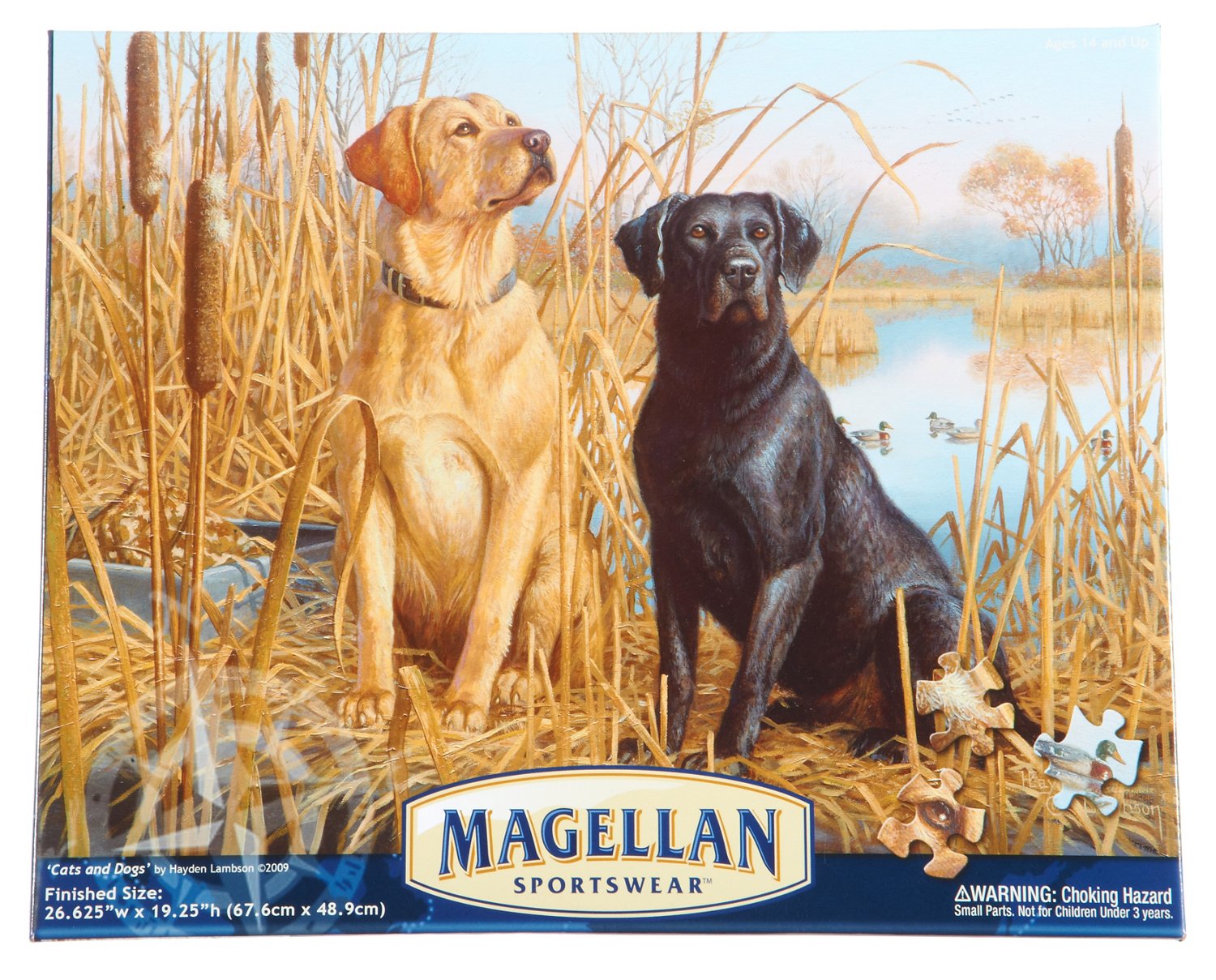 Magellan Outdoors Cats and Dogs 550-Piece Jigsaw Puzzle