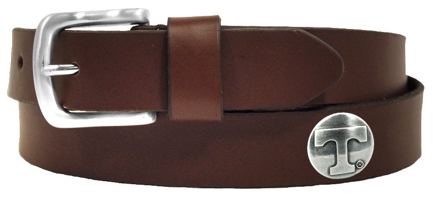 Enmon Men's Sideline Collection University of Tennessee Brown Leather Belt