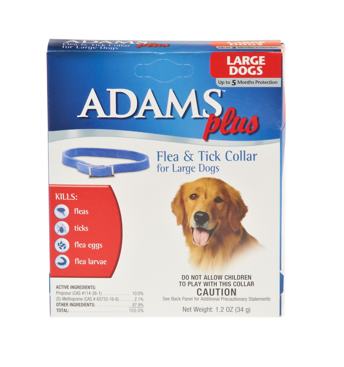 Adams Plus Large Dog Flea and Tick Collar