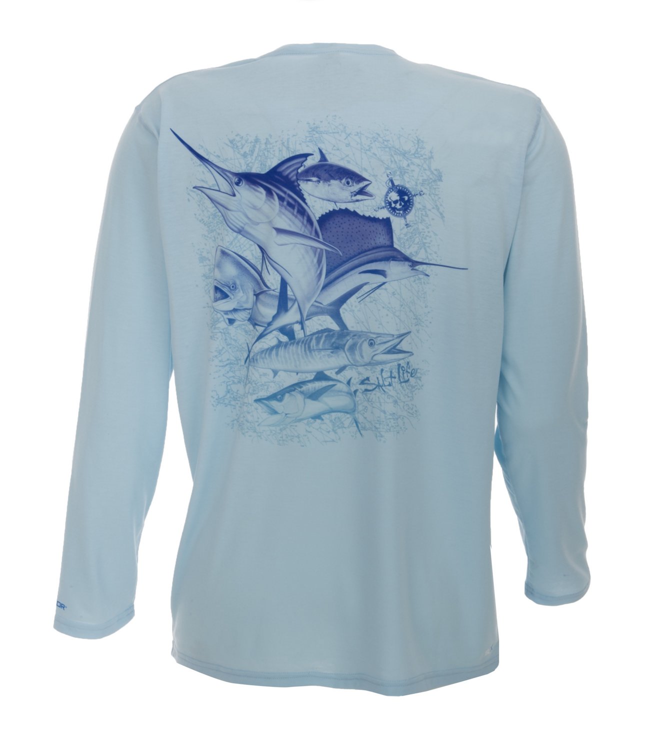 Salt Life Men's Deep Sea Fade Performance Long Sleeve T-shirt