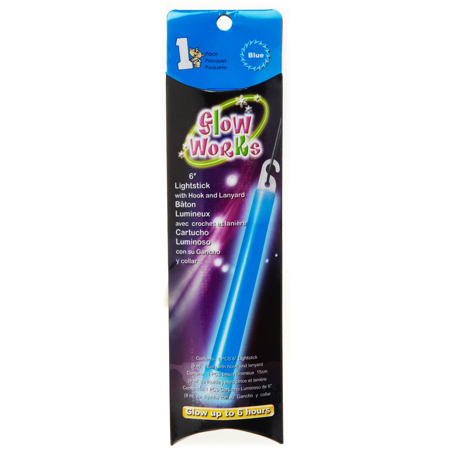 Toy Network 6" Blue Glow Light Stick