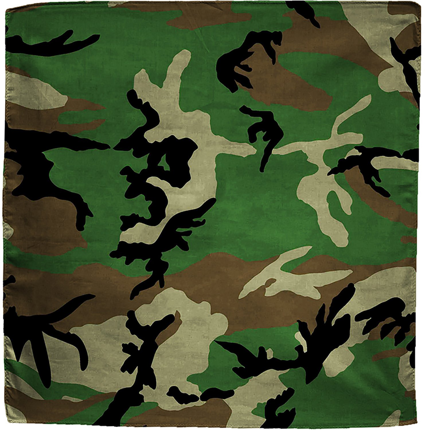 ZANHeadgear® Woodland Camouflage Premium Bandanna