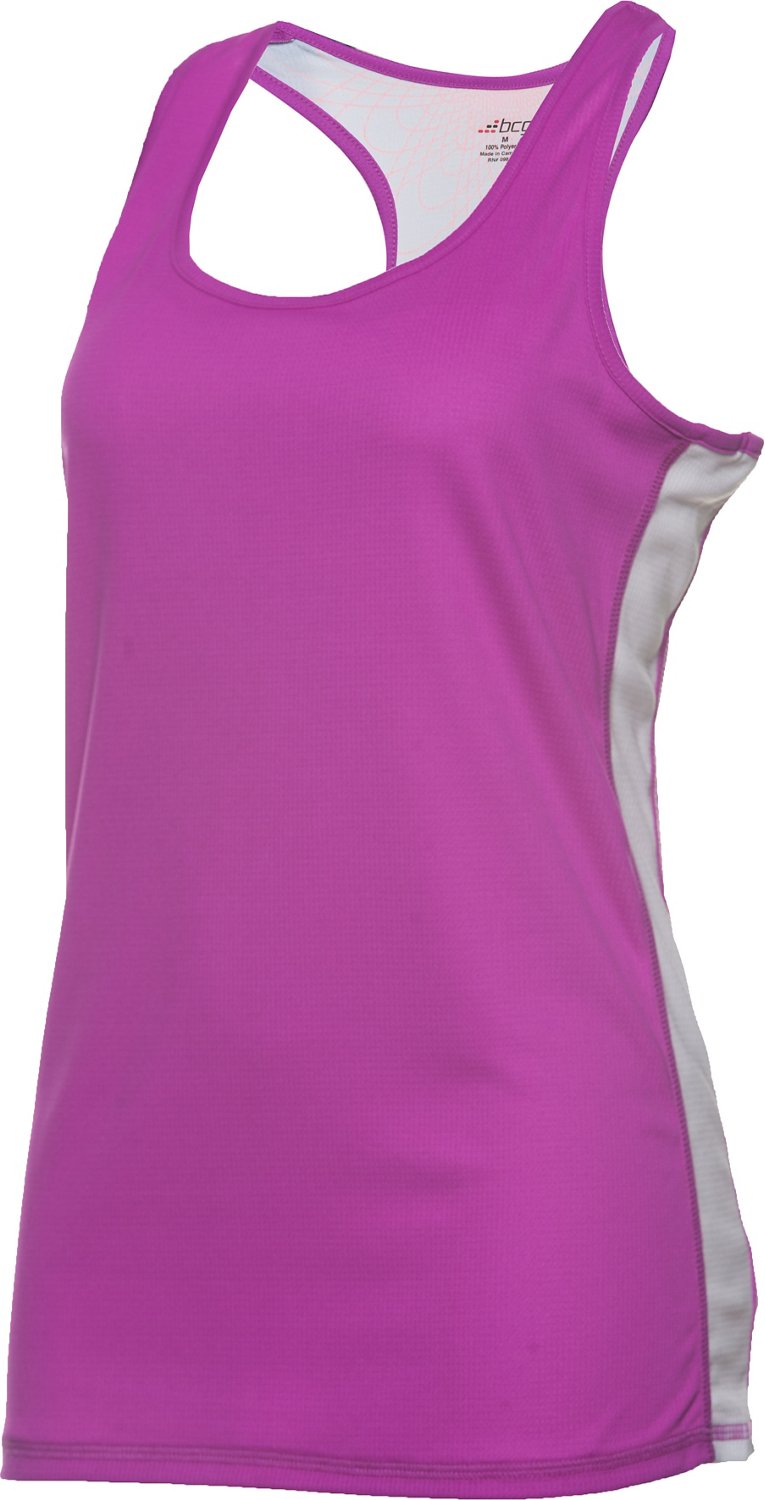 BCG Women's Cool Mesh Side Stripe Tank Top
