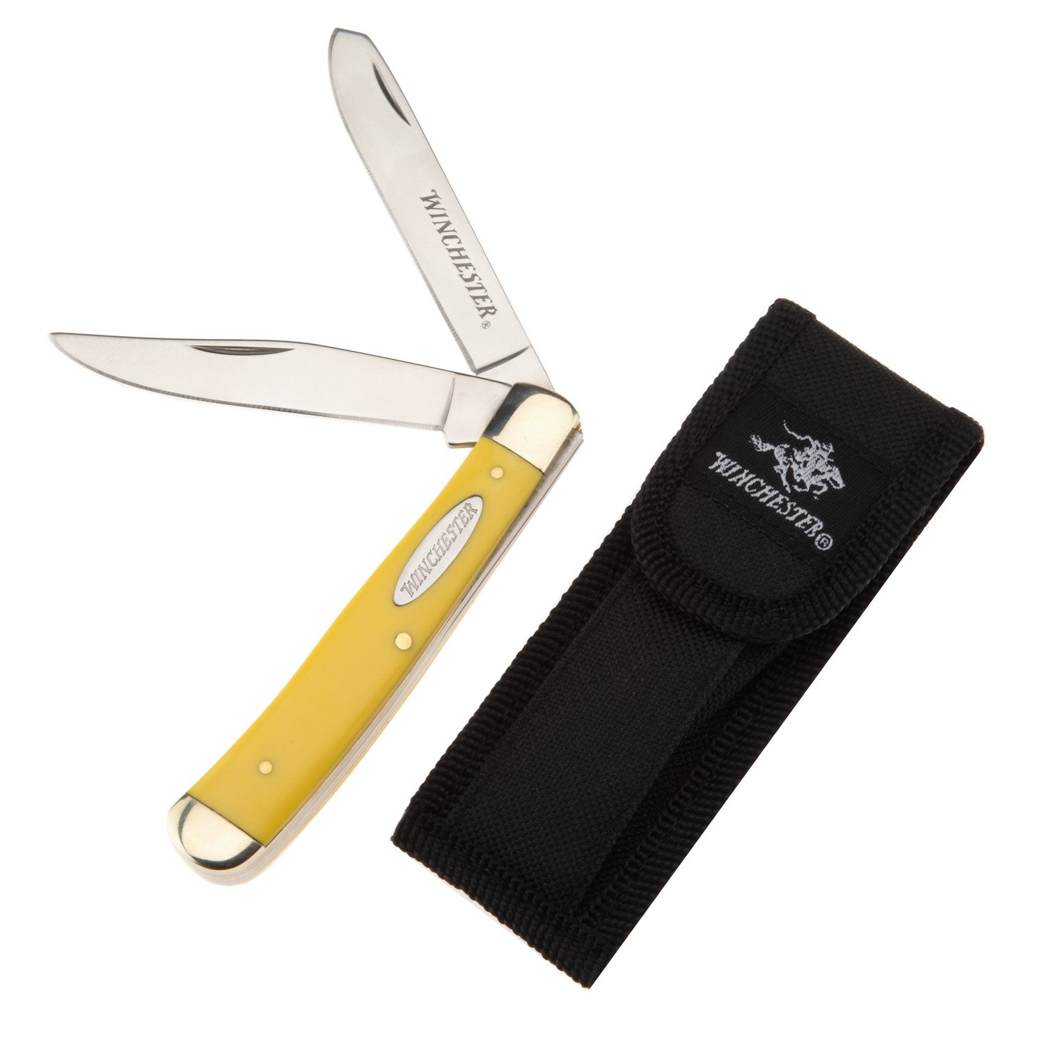Winchester Ersatz Yellow Boy Trapper 2 Blade Folding Knife