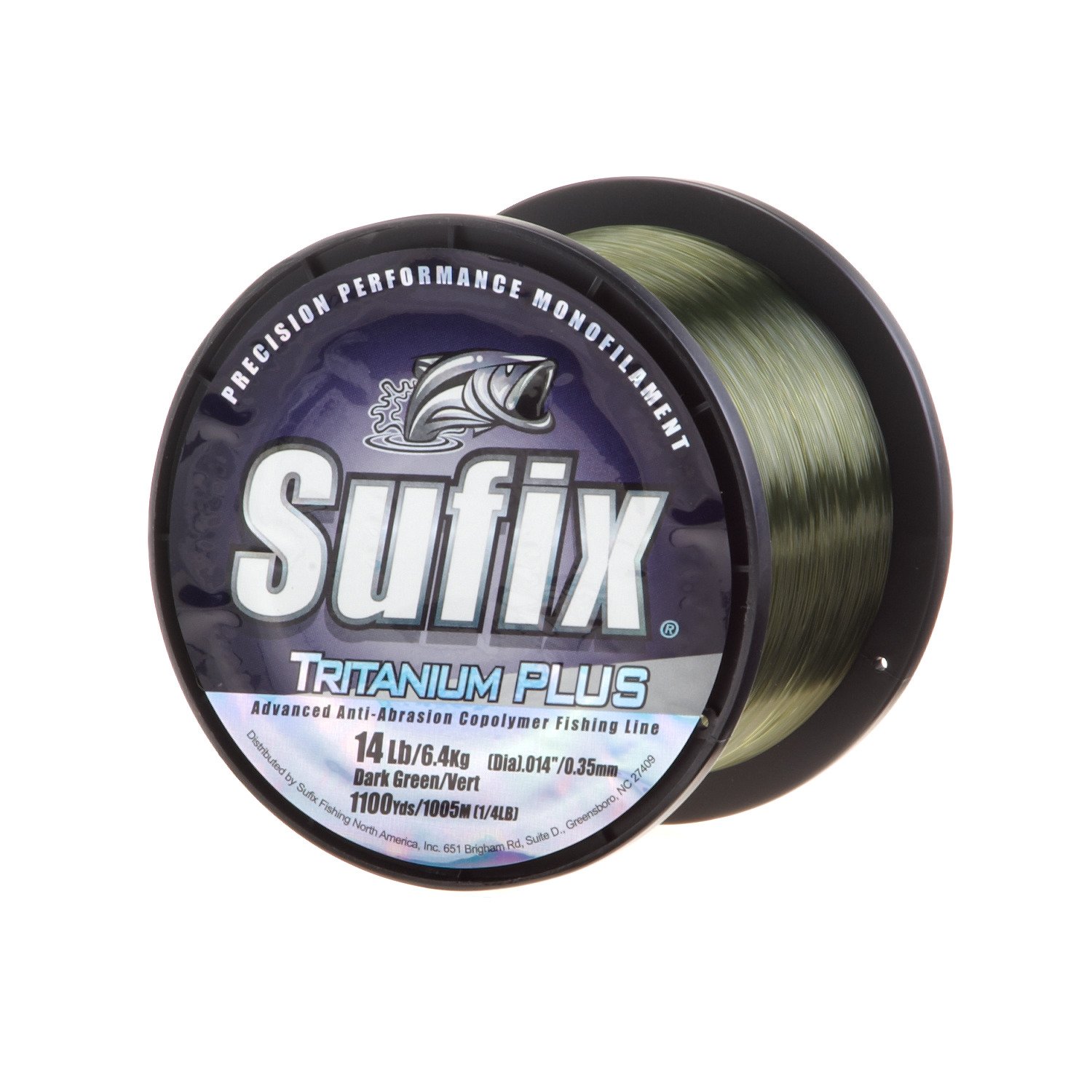 Sufix Tritanium Plus 14 lb. - 1100 yards Monofilament Fishing Line