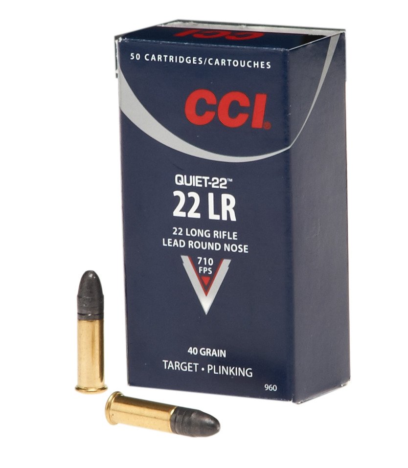 CCI® Quiet .22 LR 40-Grain Rimfire Ammunition