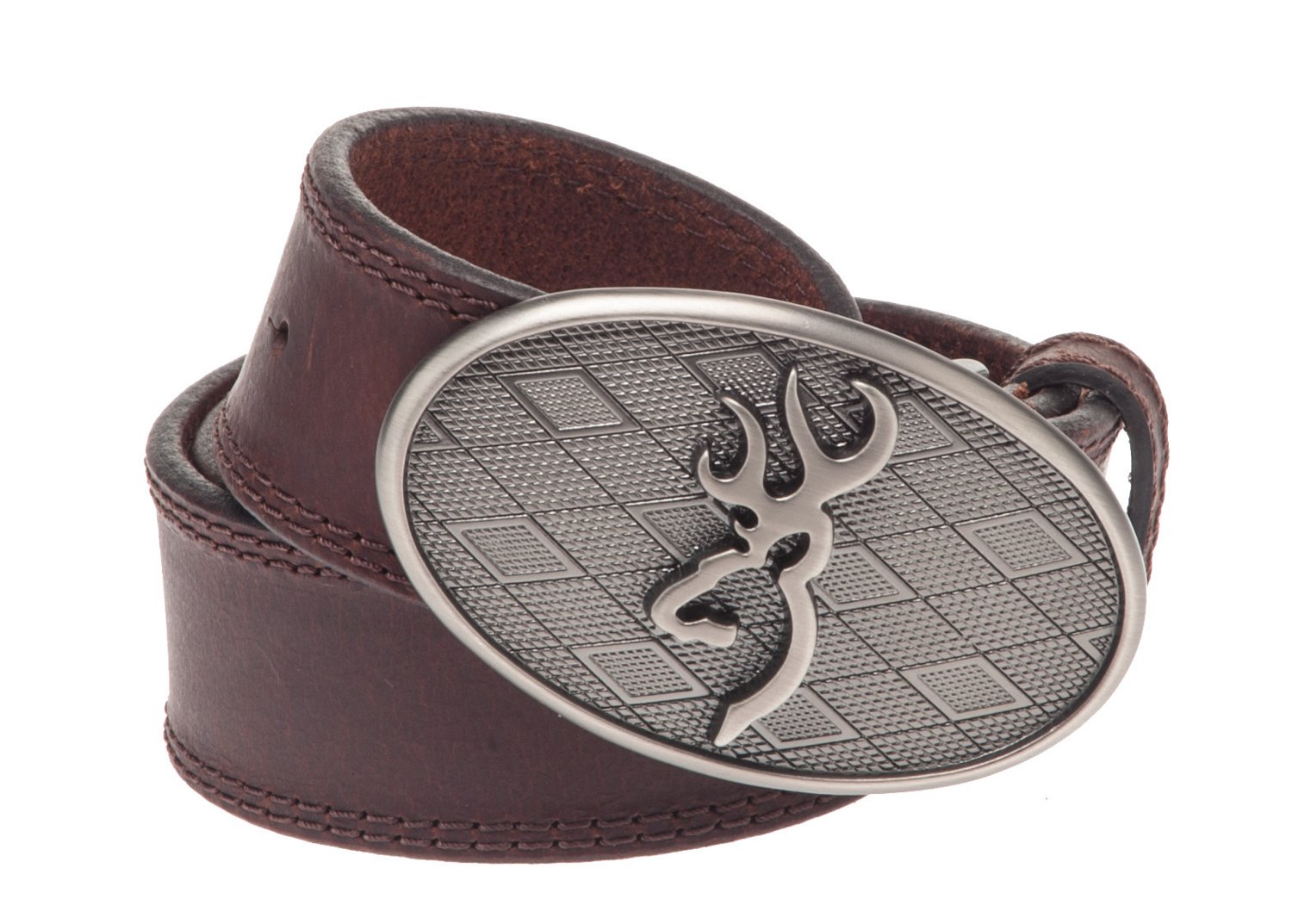 Browning Leather Buckmark Buckle Belt