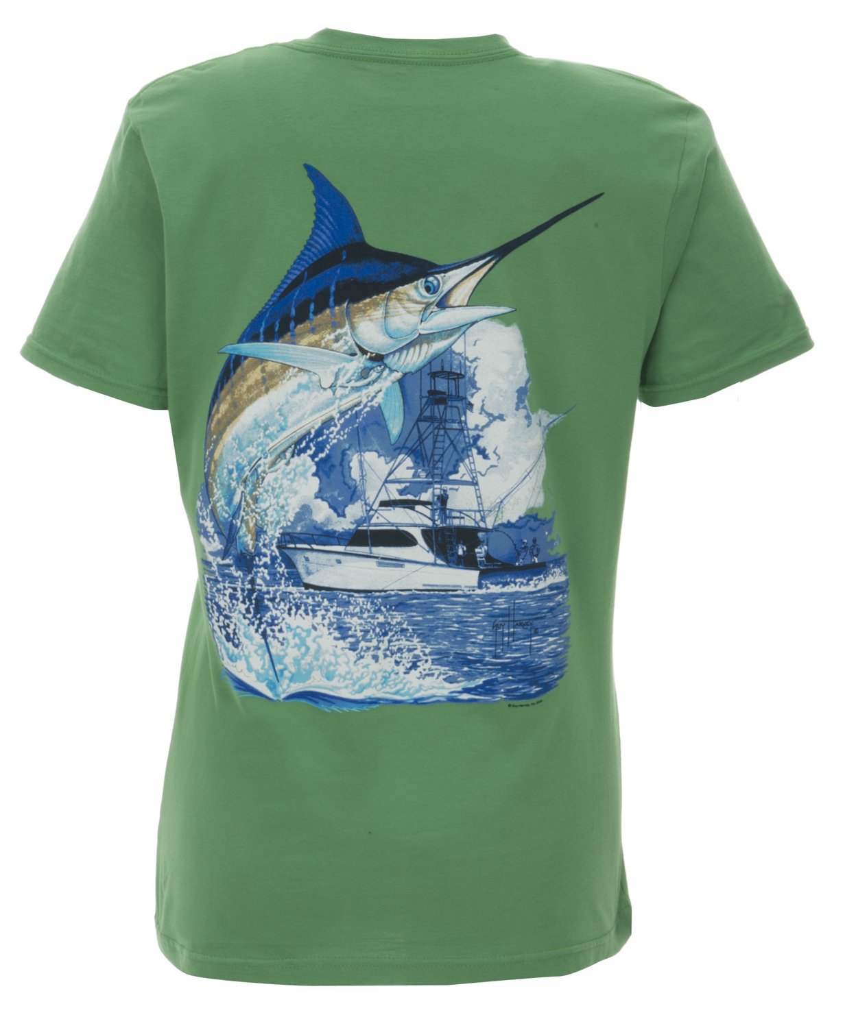 Guy Harvey Women's Marlin and Sport Boat T-shirt