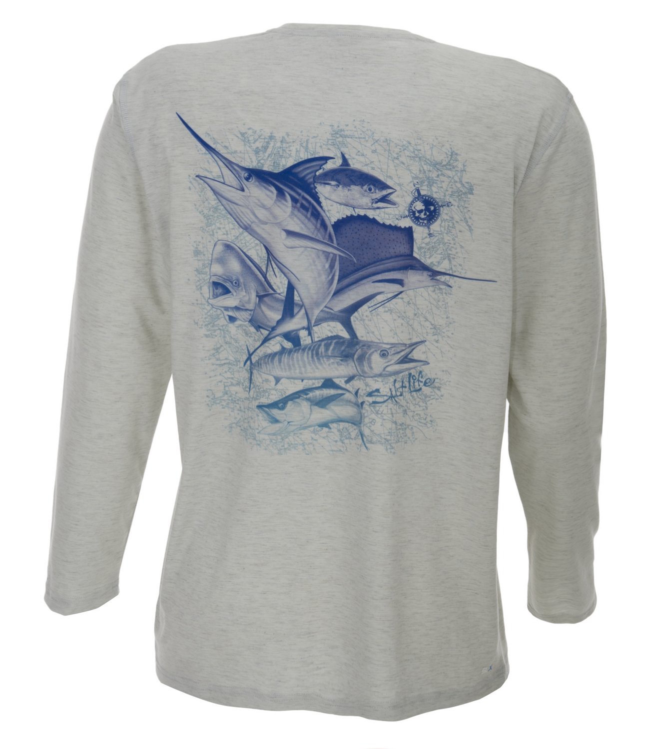 Salt Life Men's Deep Sea Fade Performance Long Sleeve T-shirt