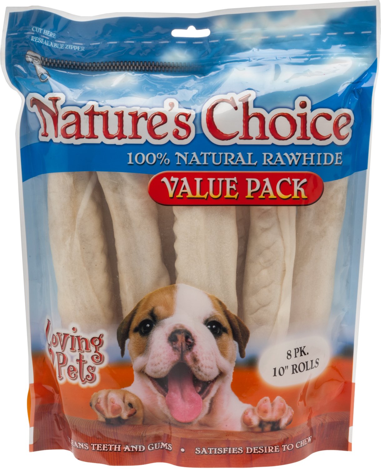 Nature's Choice Knotted Rawhide Retriever Rolls 12-Pack