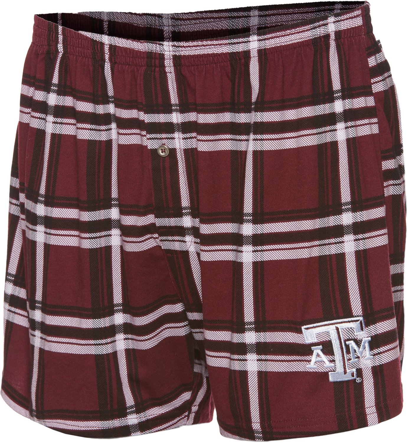 Concepts Sport Men's Texas A&M University Millennium Plaid Boxer