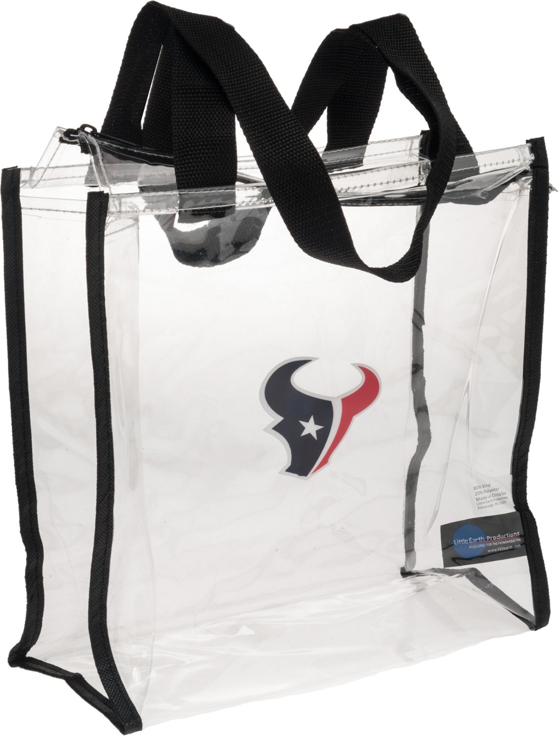 ... Earth Productions Houston Texans Square Zipper Tote Bag from Academy