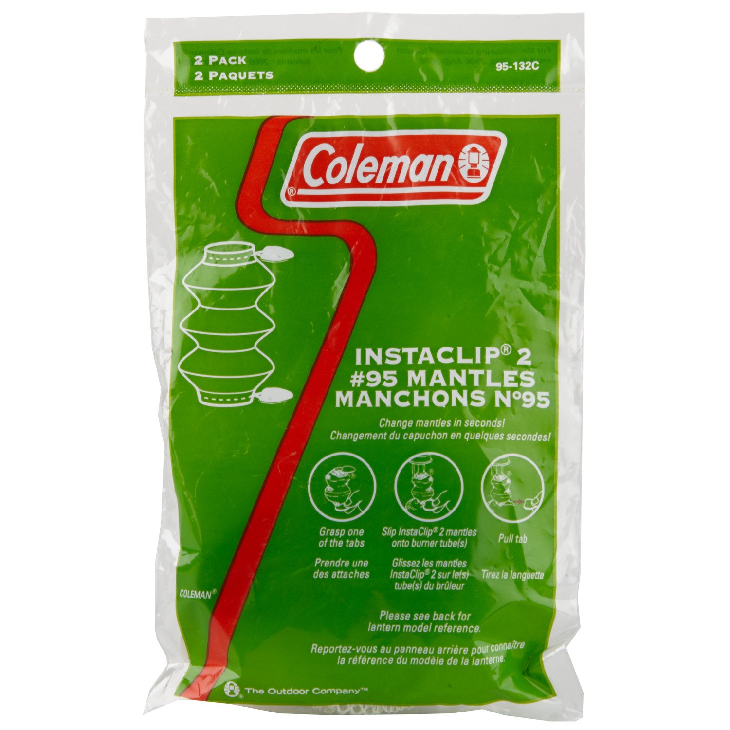 Coleman® Insta-Clip Tube #95 Lantern Mantles 2-pack