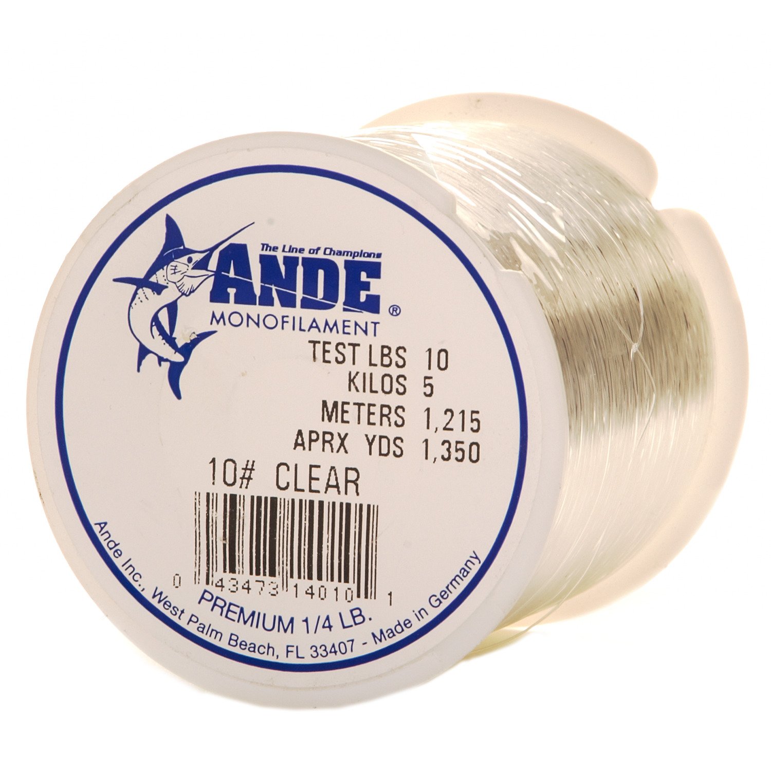 ANDE® Premium 10 lb. - 1,350 yards Monofilament Fishing Line