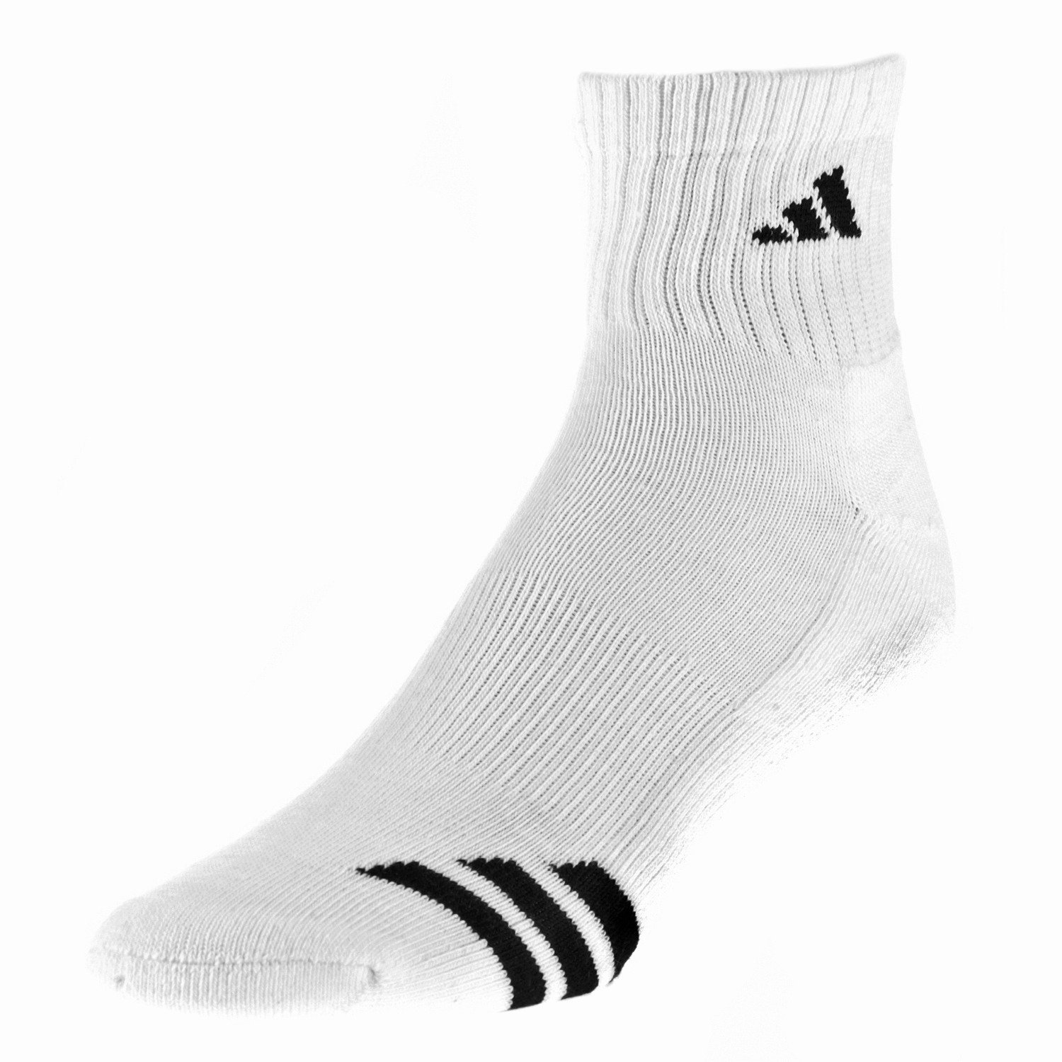 adidas Men's Cushioned 3-Stripe Quarter Socks 3-Pack