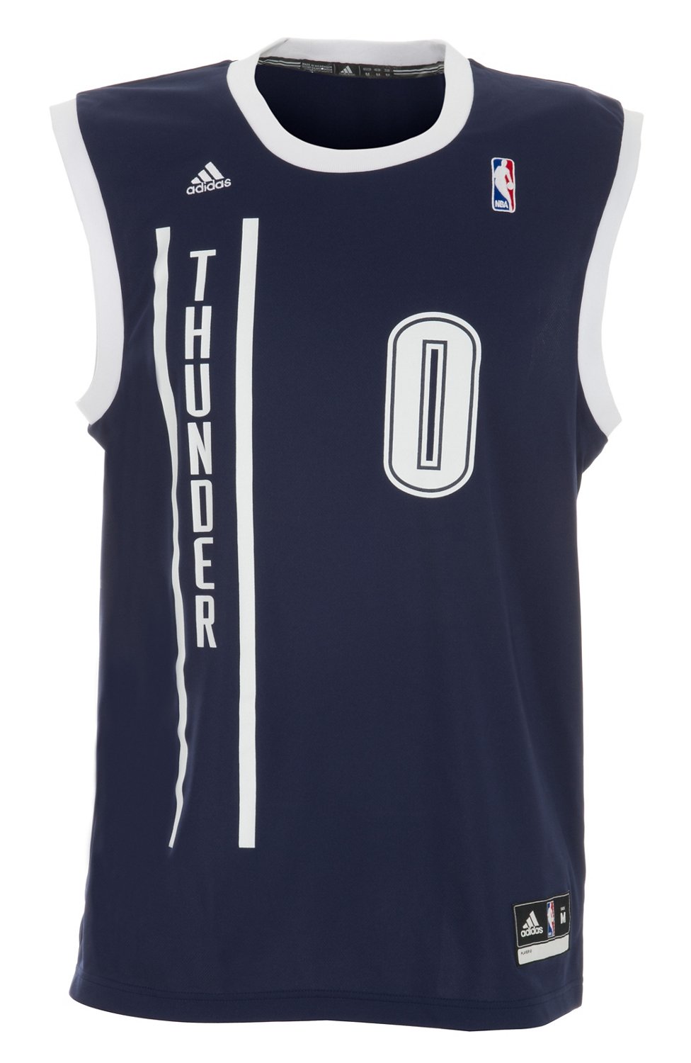 adidas Men's Oklahoma City Thunder Russell Westbrook #0 NBA Revolution 30 Replica Jersey