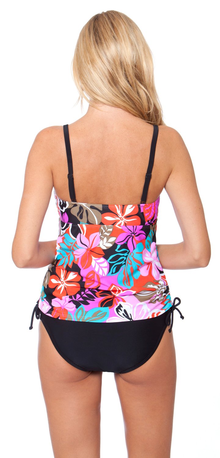 Aqua Couture Women's Tropical Hideaway Tankini Swim Top thumbnail