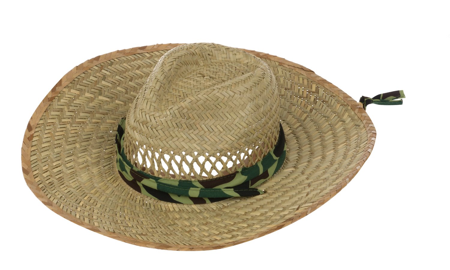 O'rageous® Men's Rush Straw Big Brim Hat with Chin Cord