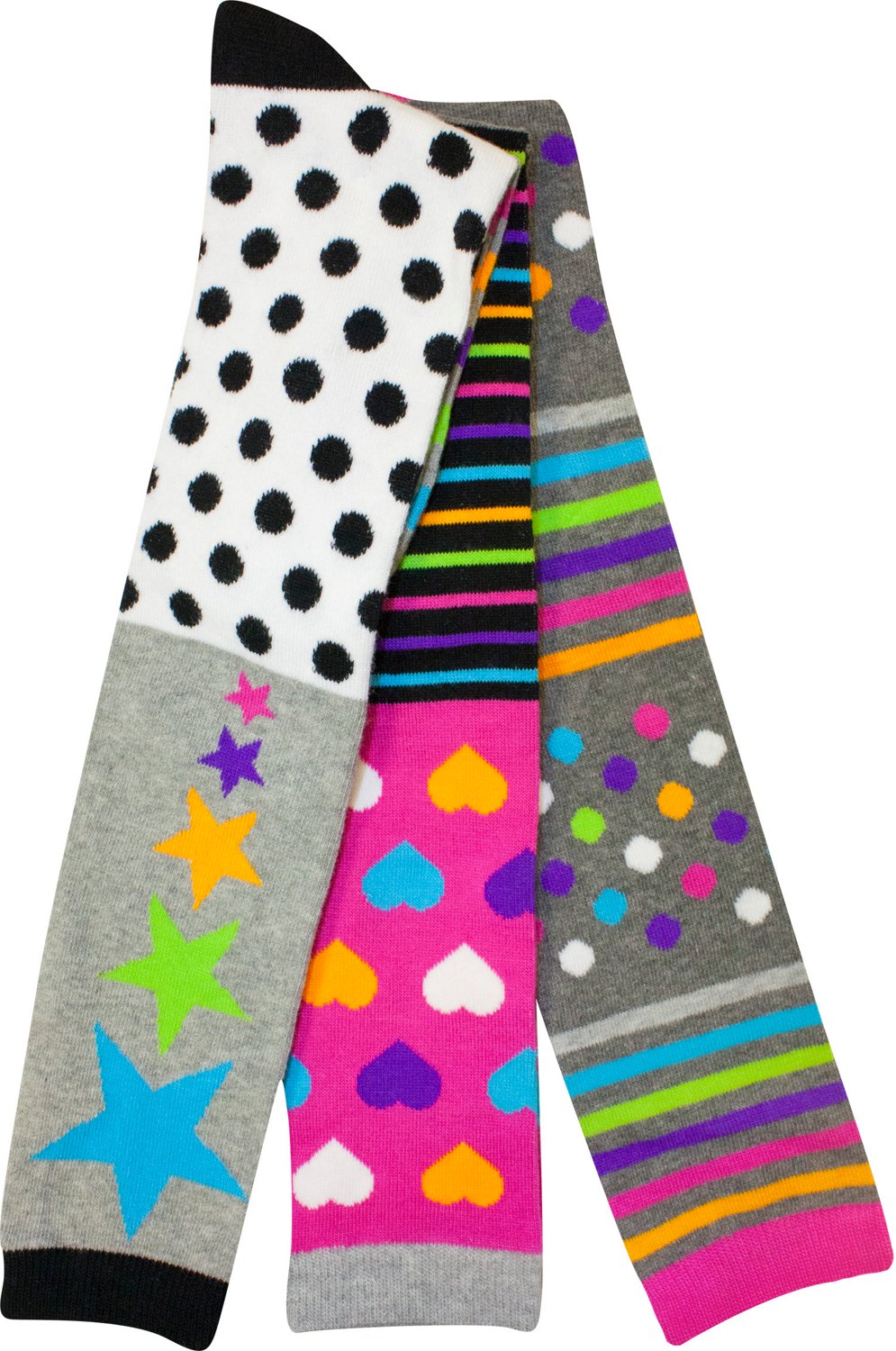 La de Da Women's Assorted Knee-High Socks 3-Pack