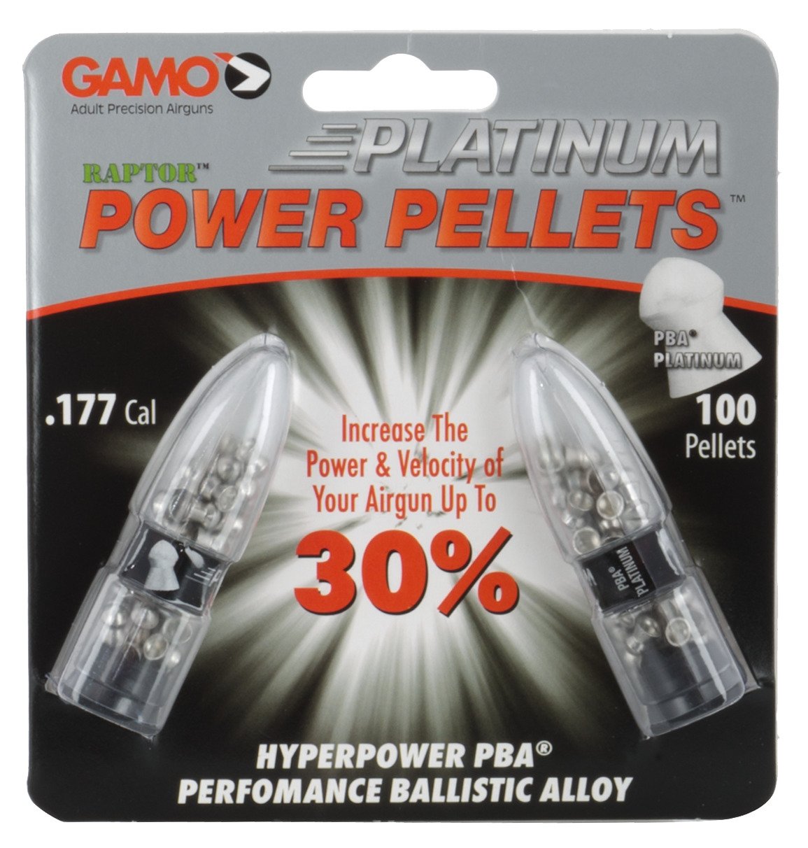 Gamo PBA Platinum .177 4.7-Grain Airgun Pellets
