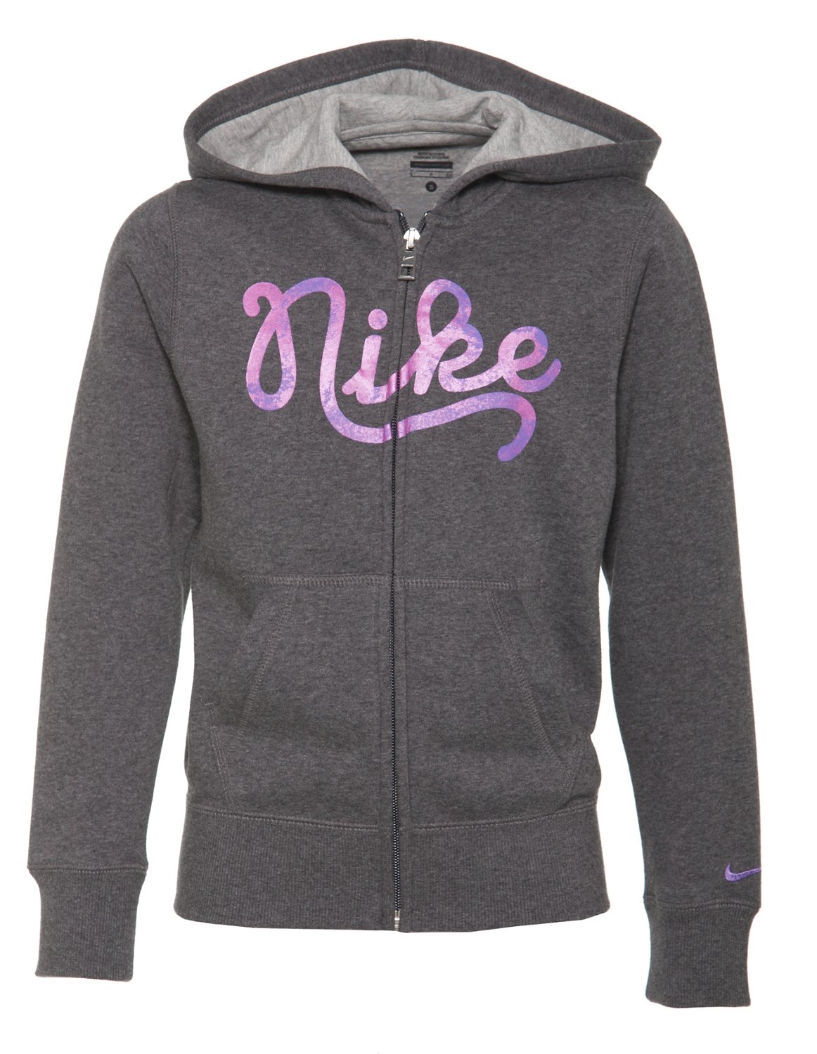 Nike Girls' Brushed Fleece Full Zip Hoodie thumbnail