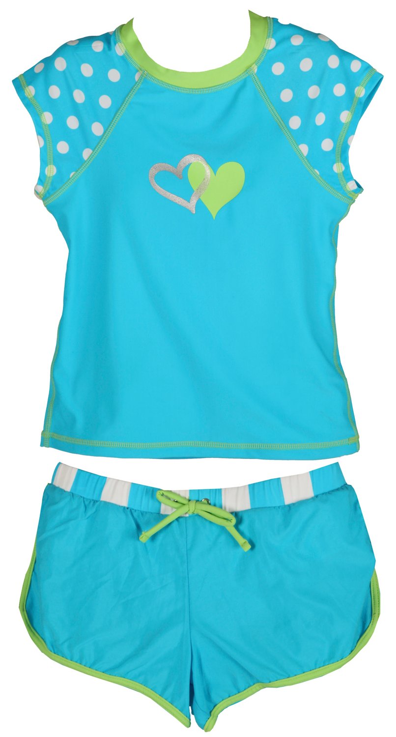 O'rageous® Girls' Marco Polo Rash Guard and Boardshort Set