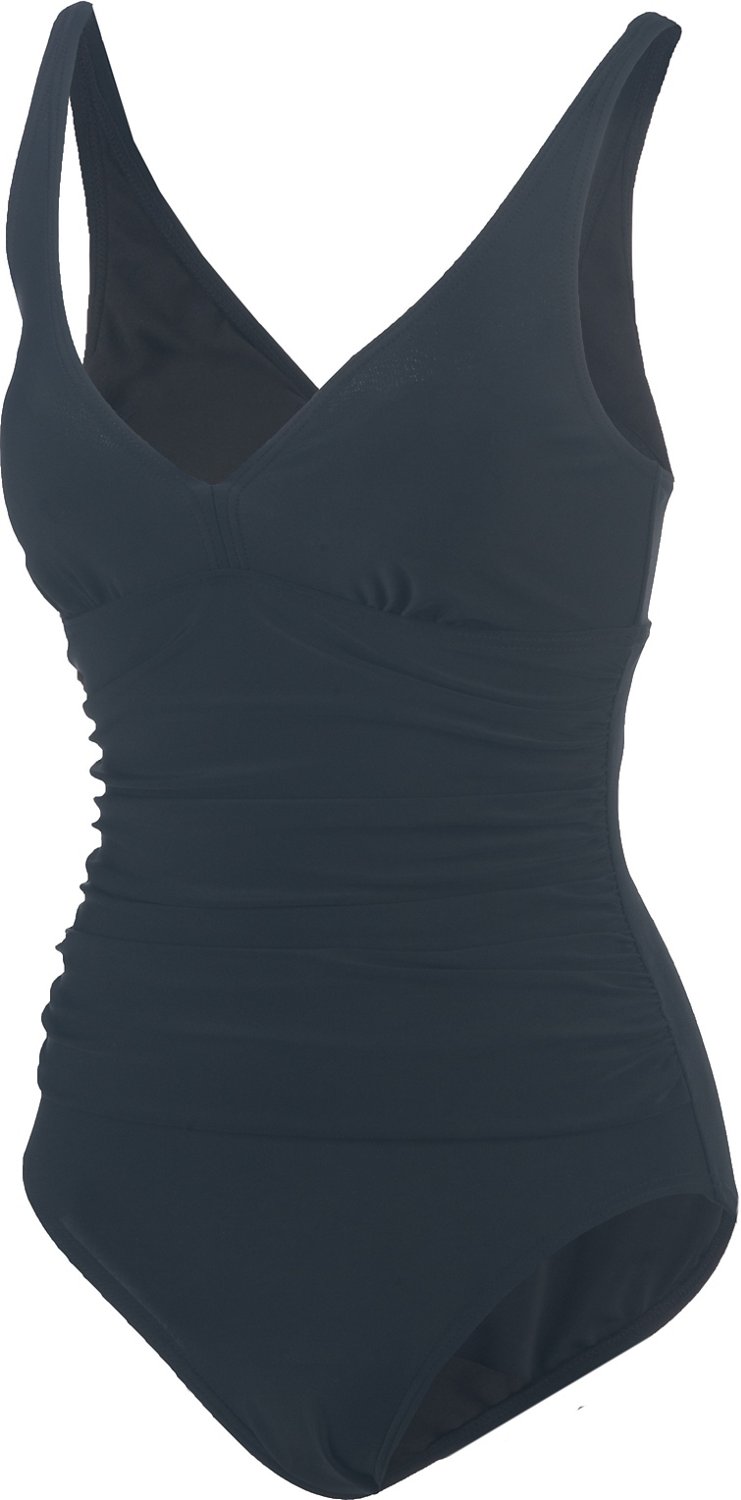 Aqua Couture Women's Solid 1-Piece Swimsuit