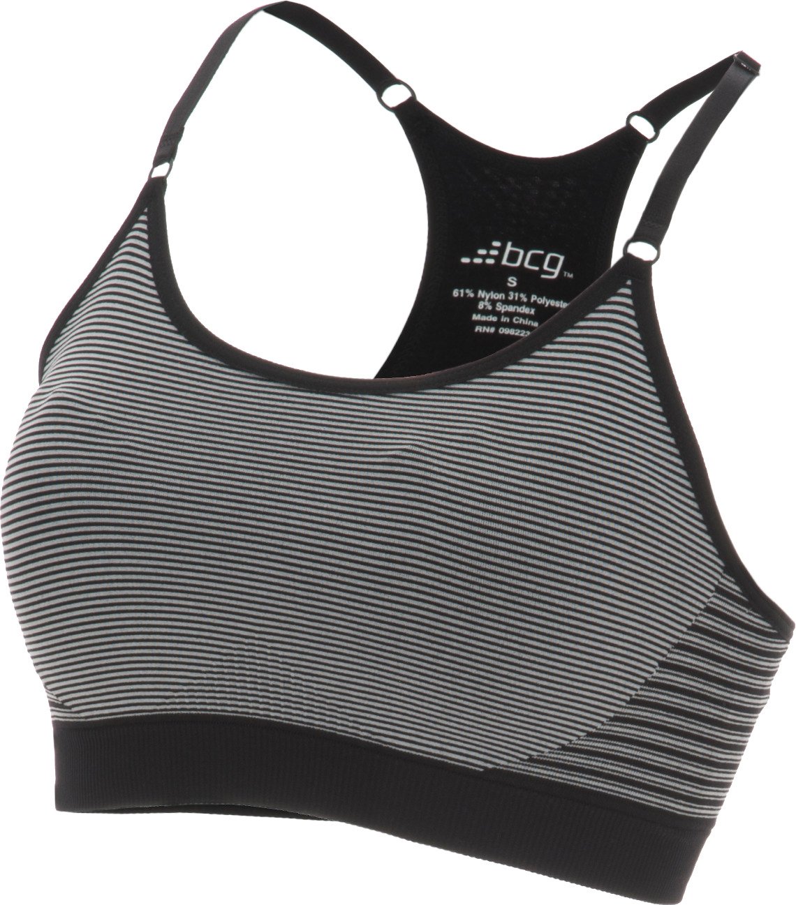 BCG Women's Summer Stripe Seamless Cami Sports Bra