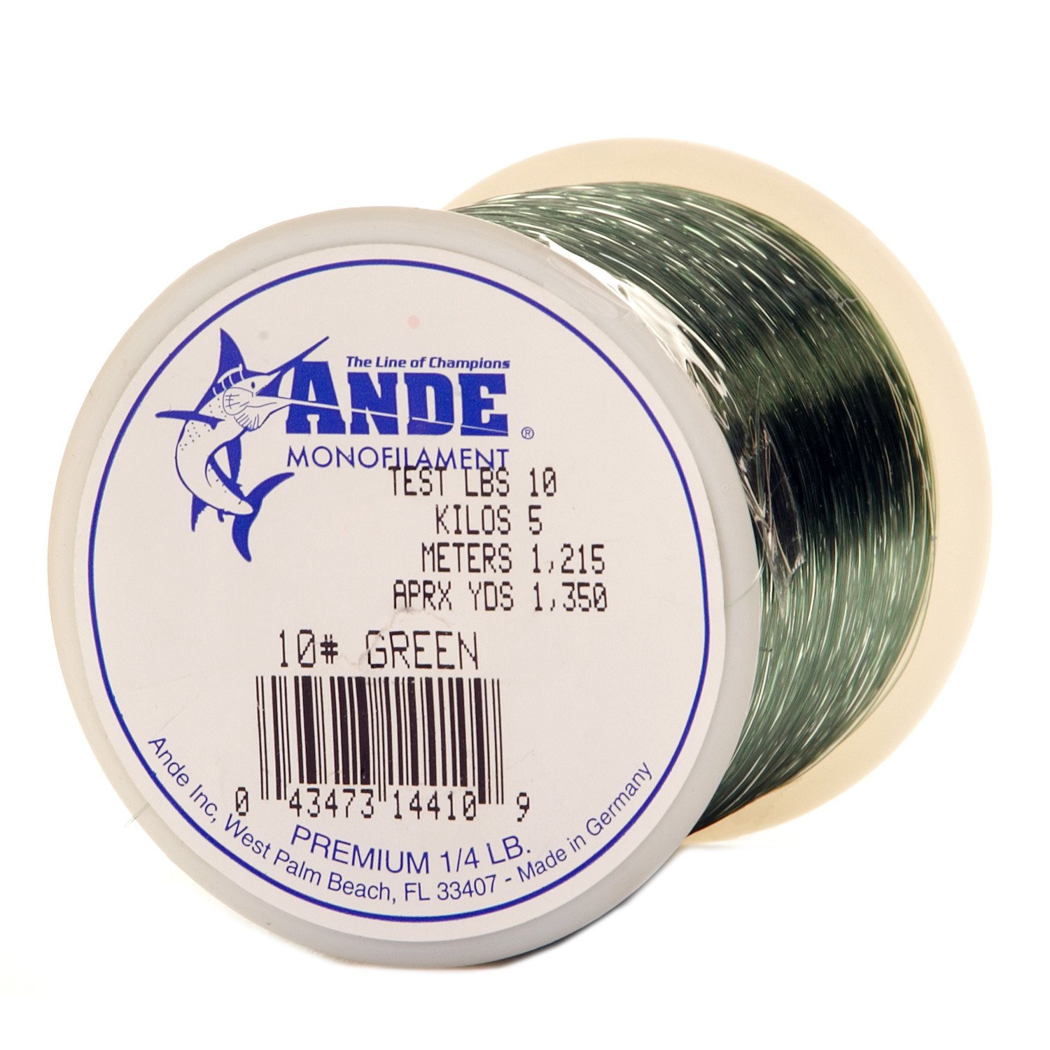 ANDE® Premium 10 lb. - 1,350 yards Monofilament Fishing Line