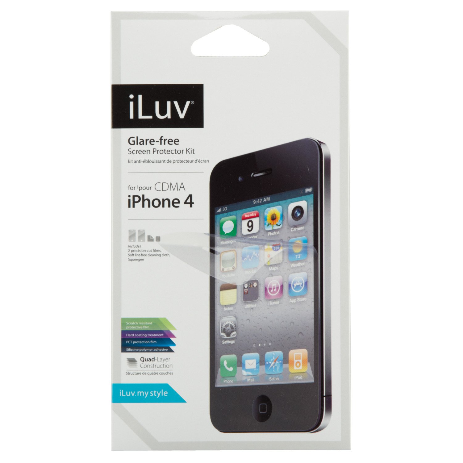 jWIN iLuv Apple iPhone 4Gen Antiglare Protective Films 2-Pack