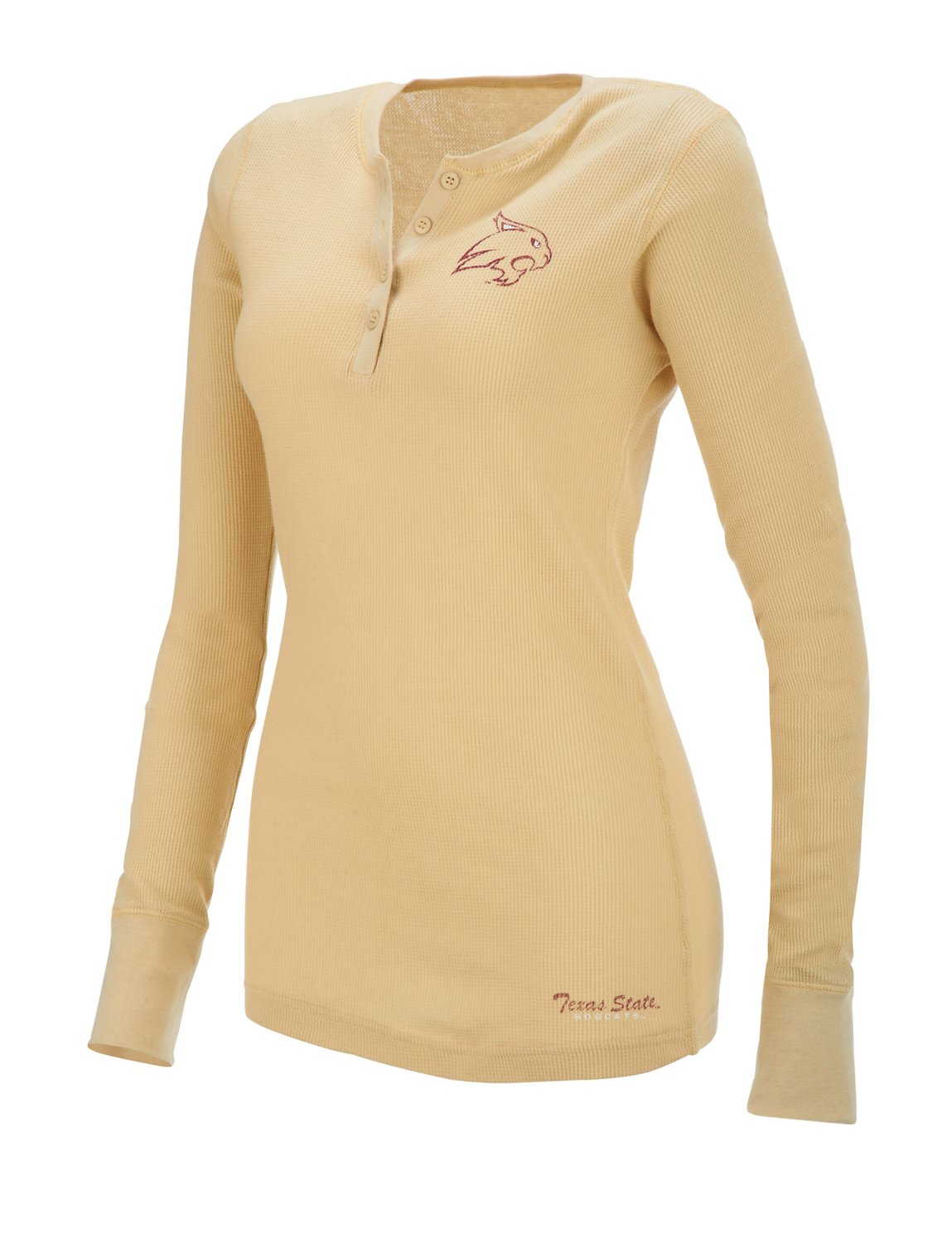 Colosseum Athletics Women's Texas State University Shadow Henley Polo