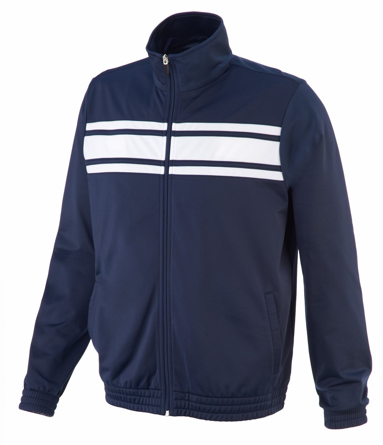 BCG Men's Tricot Chest Stripe Athletic Jacket