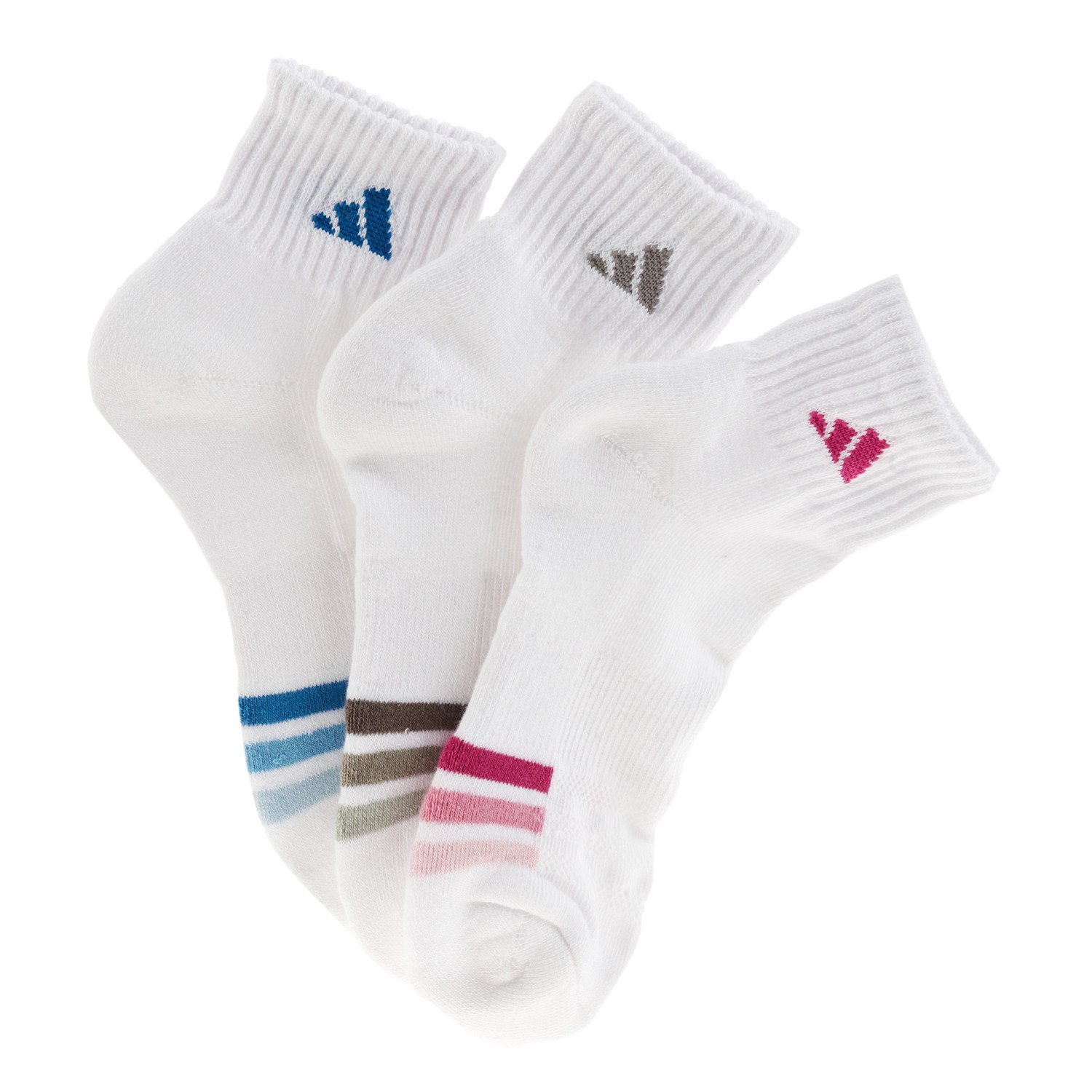 adidas Women's Cushioned Variegated Quarter Socks 3-Pack thumbnail
