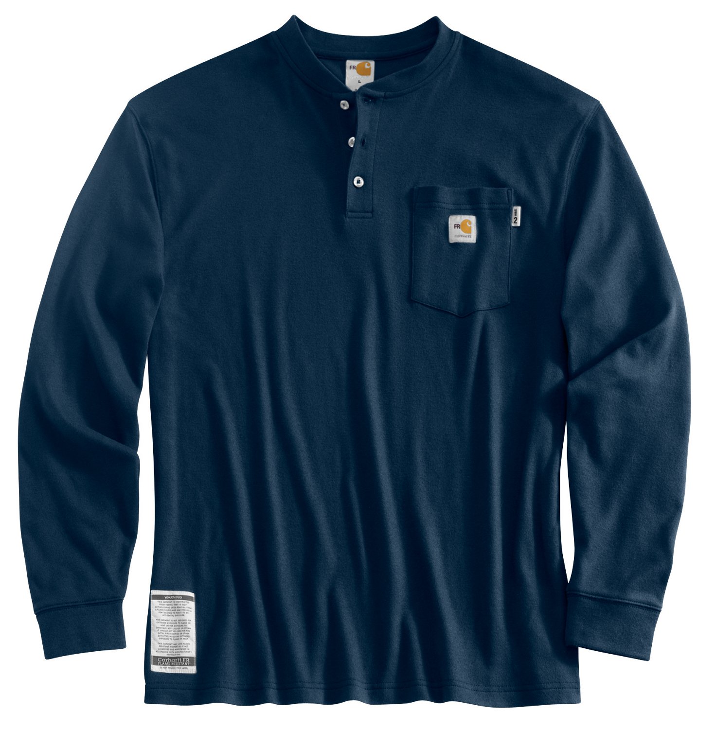 Carhartt Men's' Flame-Resistant Long Sleeve Henley Shirt