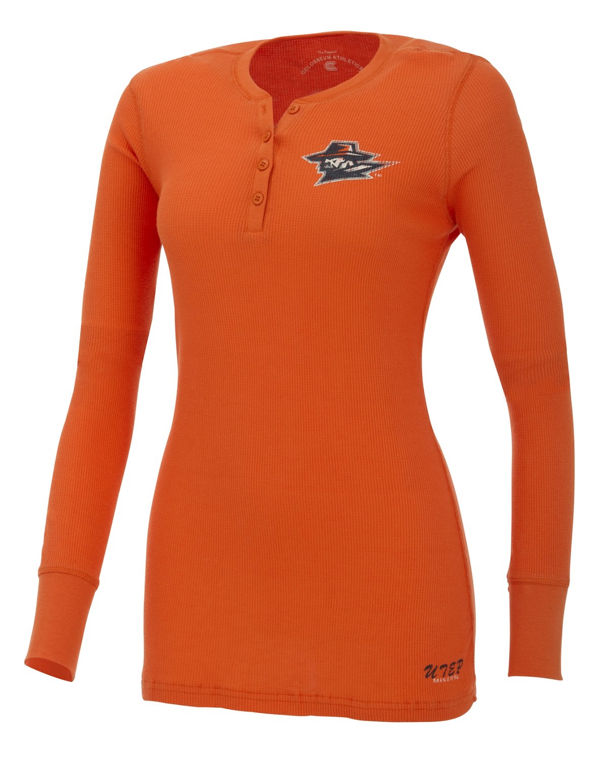 Colosseum Athletics Women's University of Texas at El Paso Shadow Henley Polo