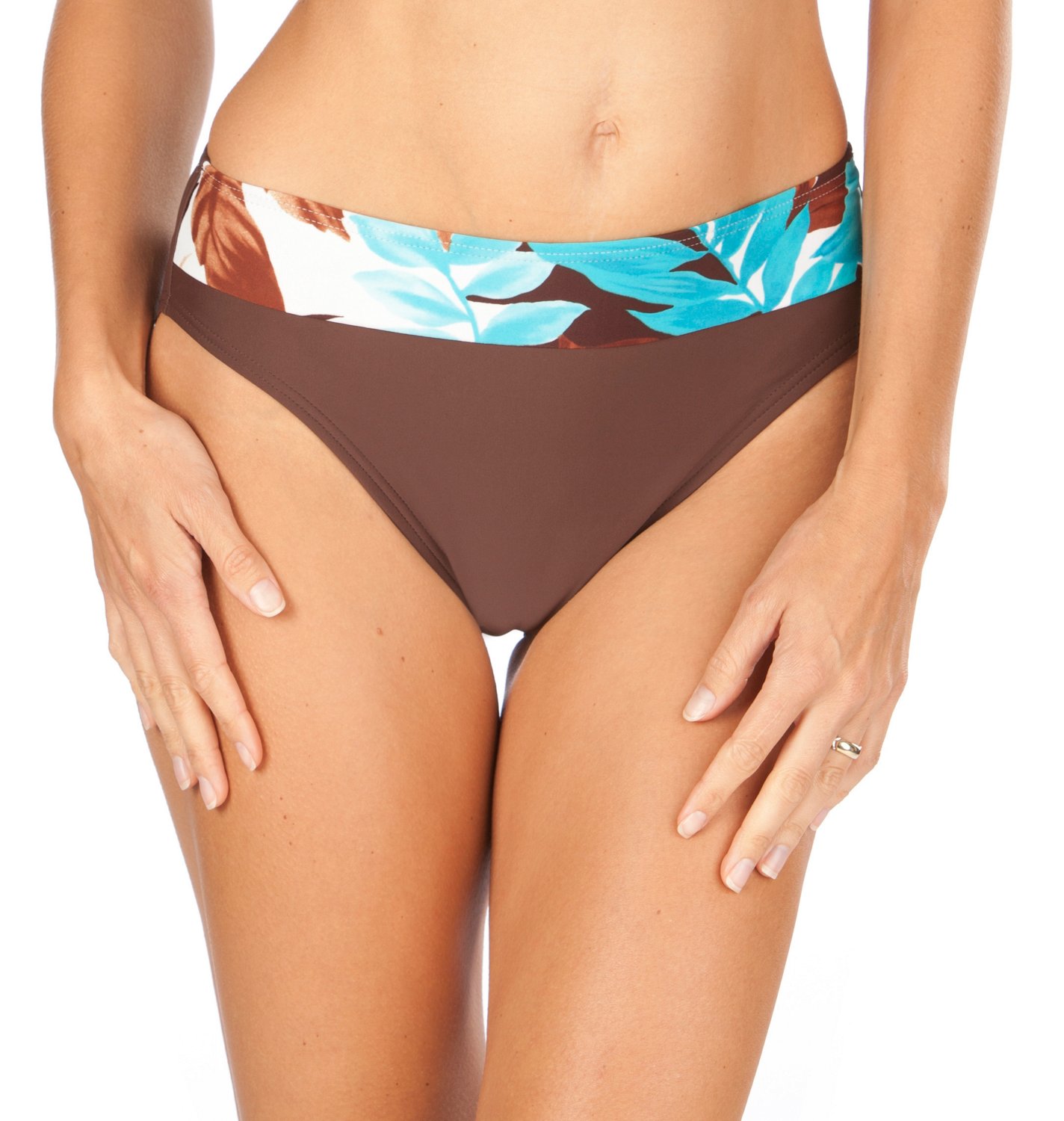 Sweet Escape Women's Floral Banded High Waist Swim Bottom