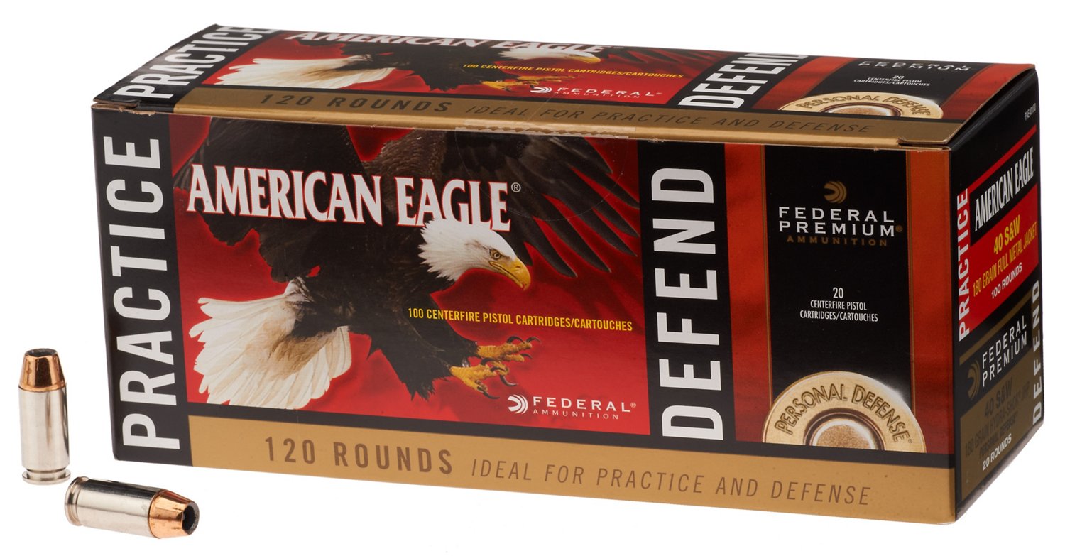 Federal Premium® Practice and Defense .40 S&W 180-Grain Centerfire Ammunition
