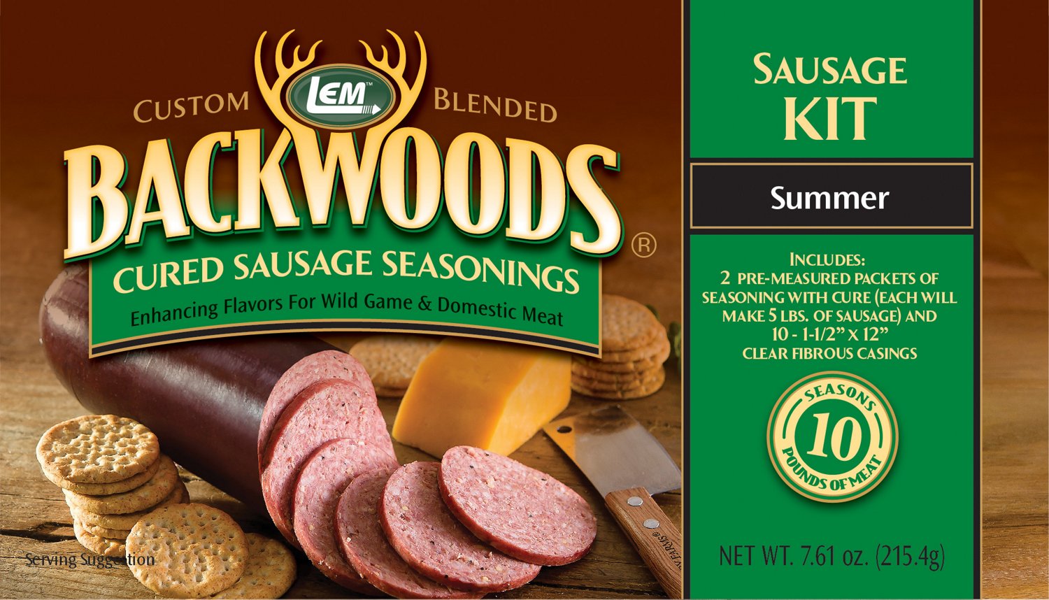 LEM Backwoods Cured Summer Sausage Seasoning Kit