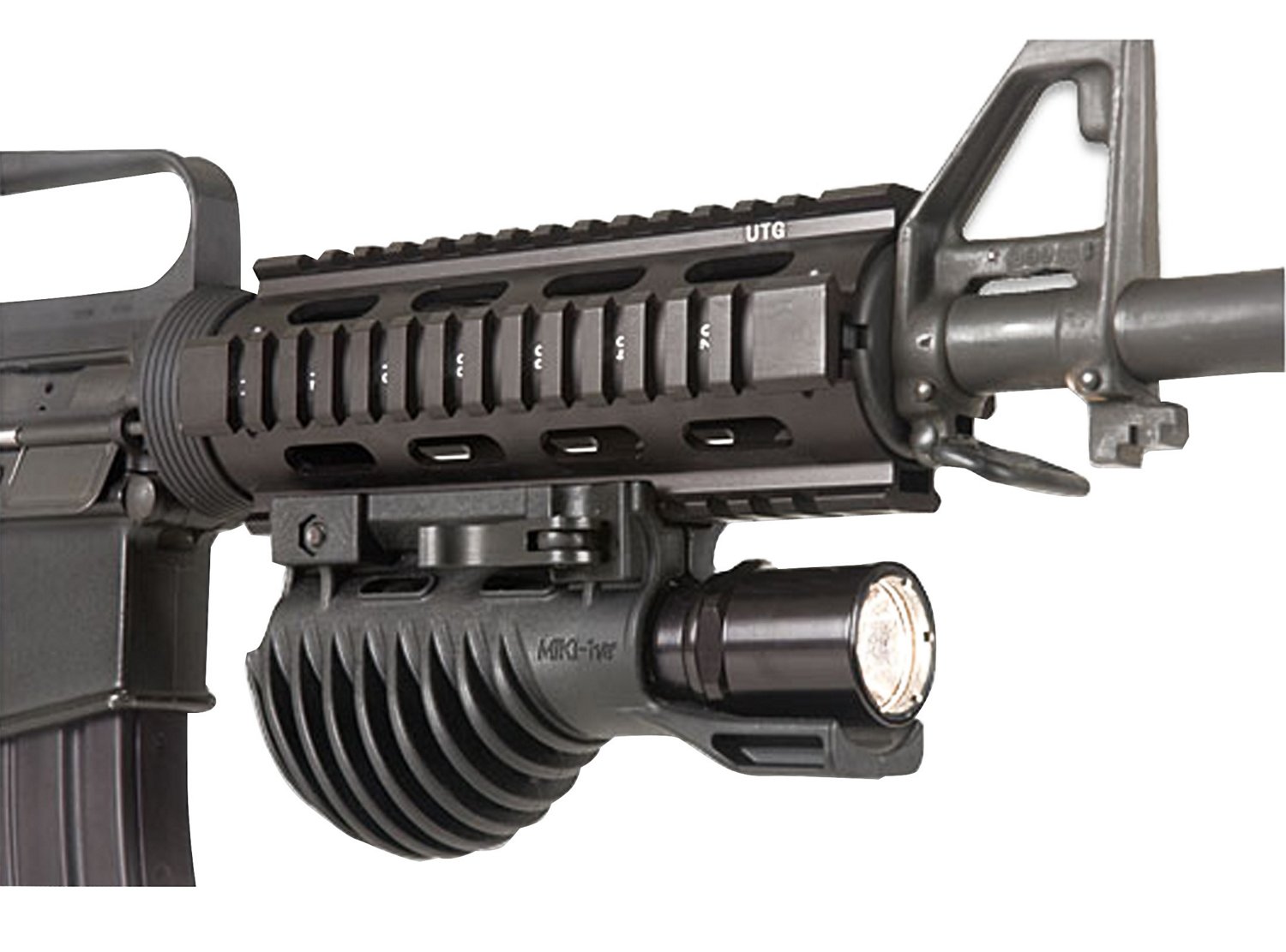 The Mako Group MIKI Tactical Horizontal Foregrip with 1-1/8" Weapon Light Adapter thumbnail