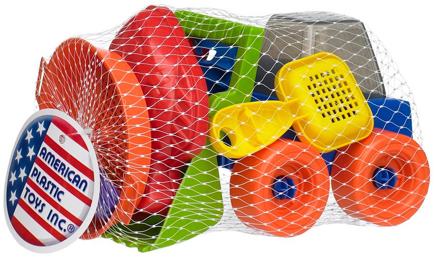 American Plastic Toys 7-Piece Beach Assortment
